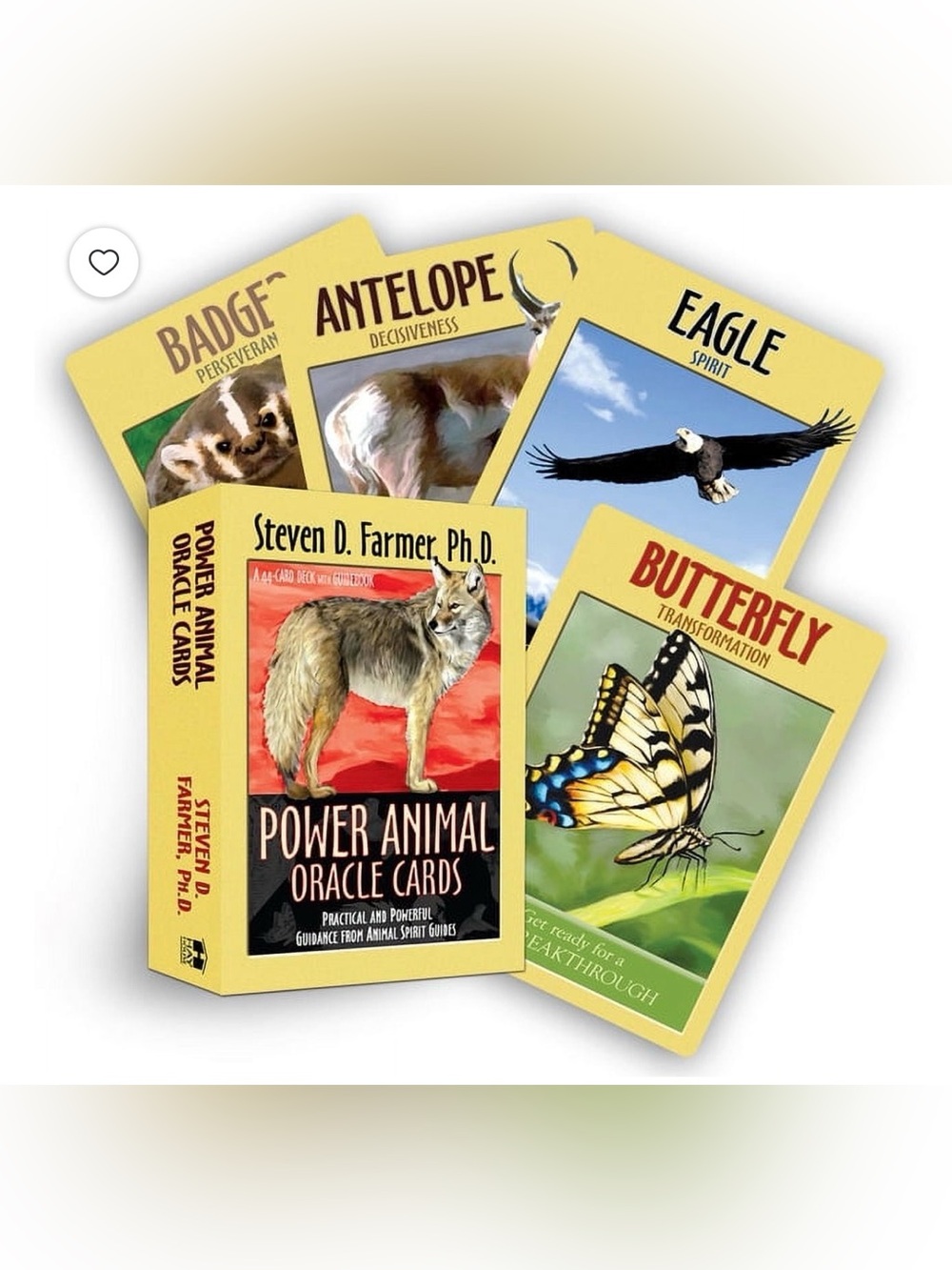 Complete Power Animal Oracle Cards with guidebook by Steven D. Farmer